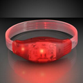Blank Sound Activated Light Up Red LED Flashing Bracelet